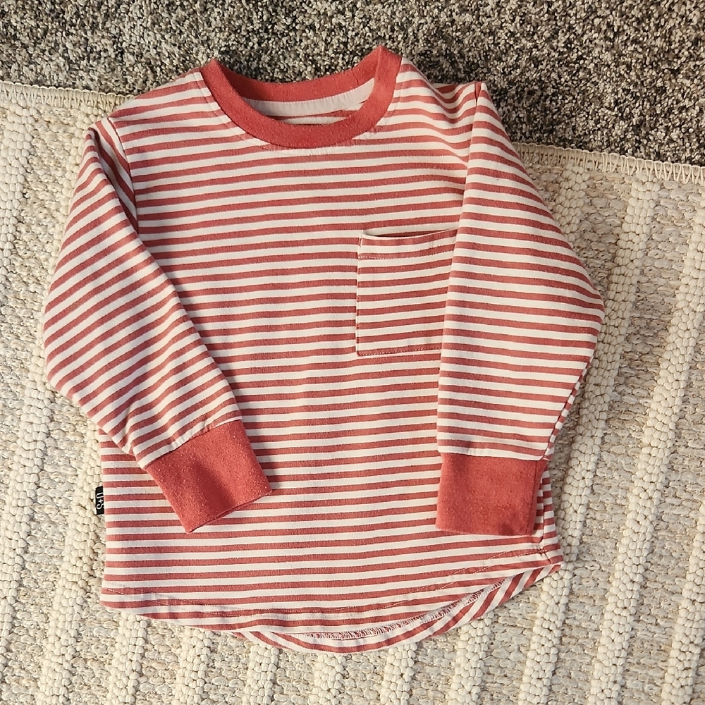 Olive + Scout Striped Red Kids Shirt